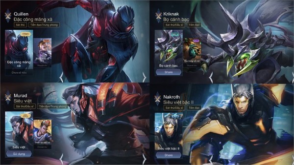 Gợi ý các tướng sát thủ cơ động cao